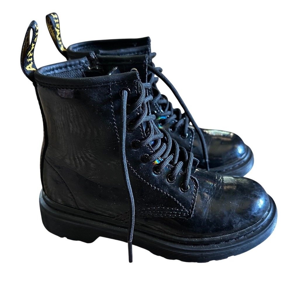 Dr Martens Black Patent 1460 Ankle Boots Kid's 13